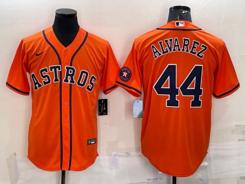 Youth Houston Astros #44 Yordan Alvarez Orange With Patch Stitched Jersey Youth Houston Astros #44 Yordan Alvarez Orange With Patch Stitched Jersey
